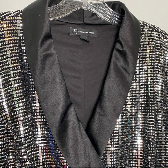INC International Concepts Mirror Ball Blazer Dress - Picture 10 of 16